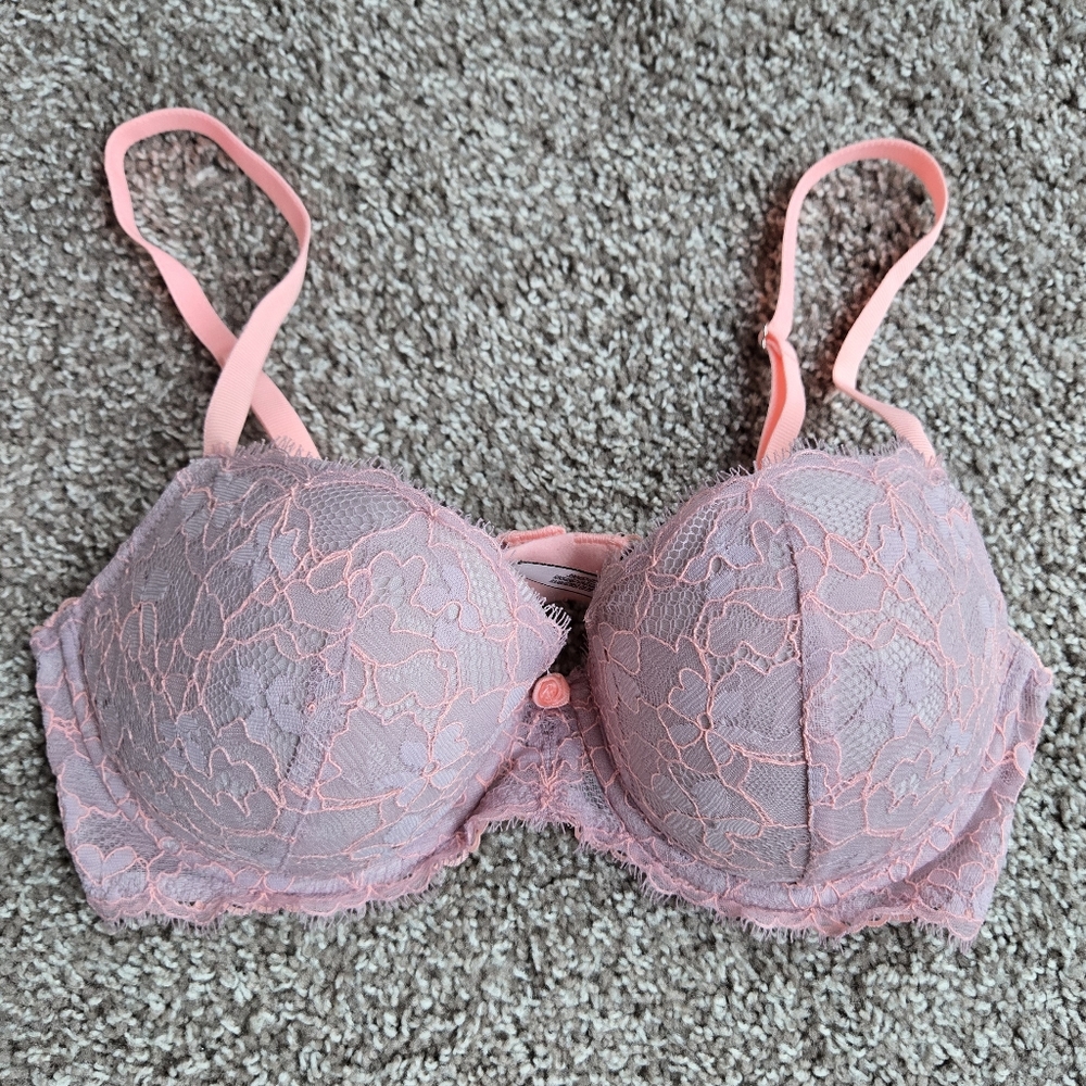 Victoria's secret dream angels demi bra pink lavender 32D